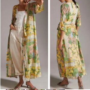Anthropologie x Aldo Martins Lemon Kimono size All